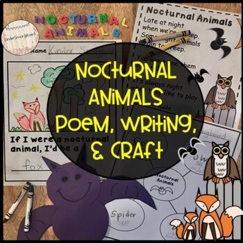 Preview of Nocturnal Animals Poem- Primary Poetry