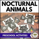 Nocturnal Animals Preschool Activity Pack- Math & Literacy