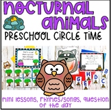 Nocturnal Animals Preschool Circle Time