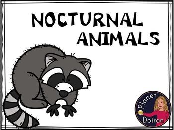 Preview of Nocturnal Animals    (Print and Go No PREP)