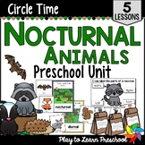 Nocturnal Animals Unit | Lesson Plans - Activities for Pre