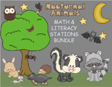 Nocturnal Animals Unit: Math and Literacy Stations