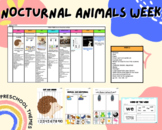 Nocturnal Animals Week Themed Lesson Plan| Printable Toddl