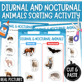 Nocturnal and Diurnal Animals Sorting Activity | Real Pict