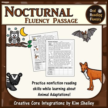 Preview of Nocturnal and Diurnal Fluency Passage