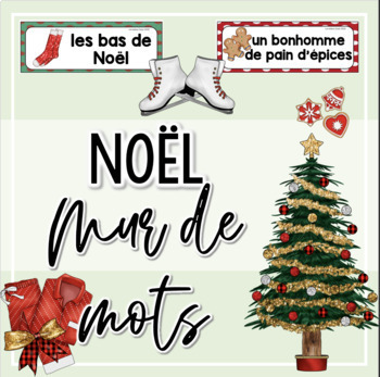 Preview of Noël | Mur de Mots | Vocabulaire | Christmas | Printable | Numérique | Digital