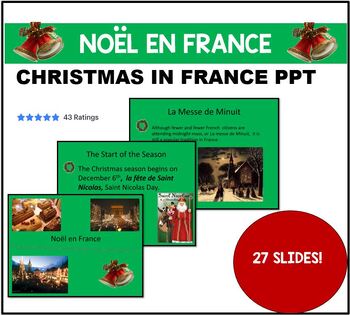 Preview of Noel en France Powerpoint PPT Christmas in France