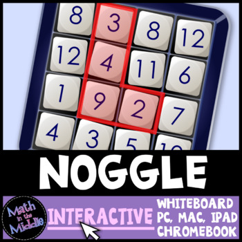 Preview of Noggle Game - Interactive Math Game - Distance Learning