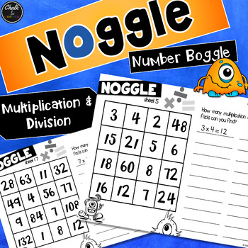 Preview of Noggle - Math Boggle - Multiplication and Division