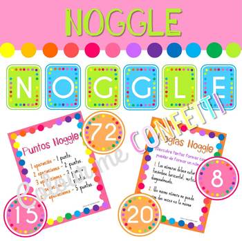 Preview of Noggle - Spanish - Colour me Confetti
