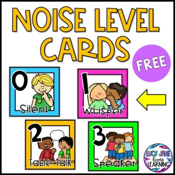 Preview of Noise Level Chart | Voice Level Poster | Push Light Signs | FREE