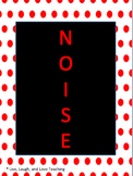 Red and Black Polka Dot Noise Level Control System