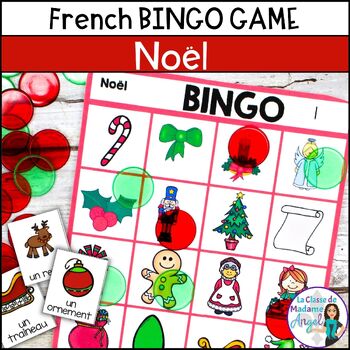 Preview of Noël - French Christmas Vocabulary Bingo Game