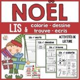 French Christmas Read and Colour - Noël lire et plaisir