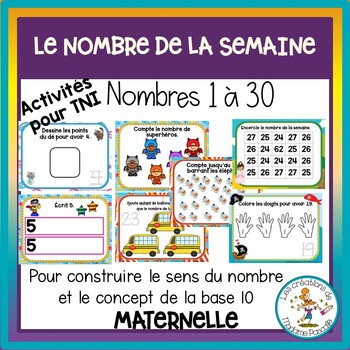 Preview of Nombre de la semaine 1-30 / French number of the week bundle