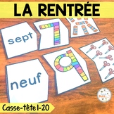 Nombres 1-20 - La rentrée - Puzzles - French Numbers