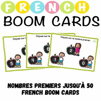 Preview of Nombres premiers jusqu'à 50 French Boom Cards