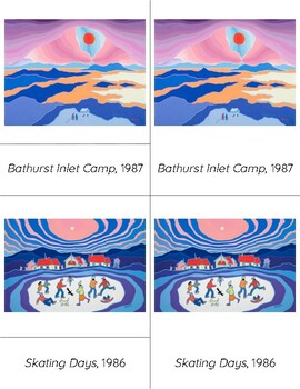 Preview of Nomenclature Cards: Winter Landscape Paintings by Canadian Artist Ted Harrison
