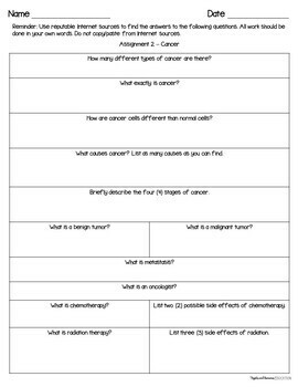 Non-Communicable Diseases and Disorders - Interactive Note-Taking Materials