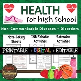 Non-Communicable Diseases and Disorders - Interactive Note