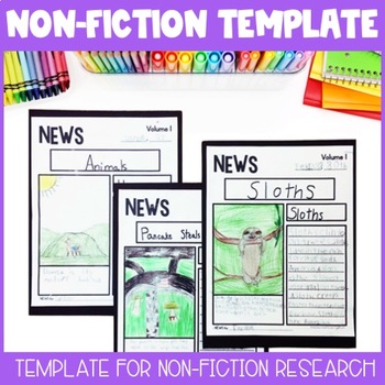 Preview of Non-Fiction Text Features Report | Article Template