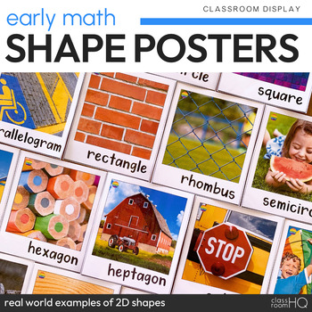 Preview of Non Fiction 2D Shape Posters with Real Life Photos
