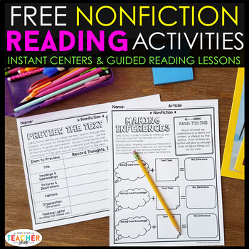 Nonfiction Reading Centers | Graphic Organizers | Google Classroom FREE
