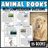 Non Fiction Animal Books: Main Topic, Key Details, Compreh