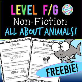 Preview of Non-Fiction Animal Passages - Level F / Level G FREEBIE!