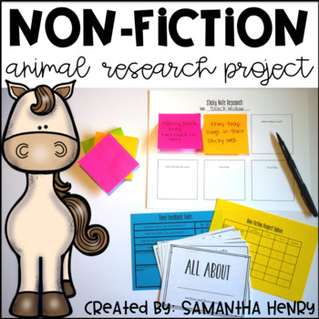 Preview of Animal Research Project | Non-Fiction Research