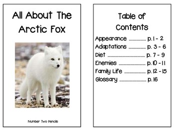 Preview of Non- Fiction Arctic Fox Reader