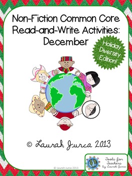 Preview of Non-Fiction Common Core Close Reading and Writing: December {Winter Holidays}