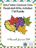 Non-Fiction Common Core Close Reading and Writing: Fall Bundle