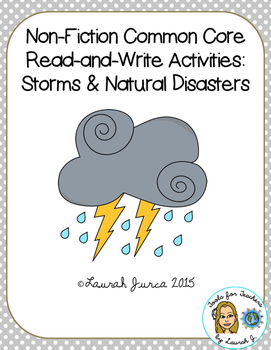Preview of Non-Fiction Common Core Close Reading and Writing: Storms & Natural Disasters