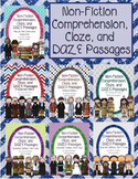 Non-Fiction Comprehension, Cloze, and DAZE Passages (Bundle One)