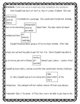 Non-Fiction Comprehension, Cloze, and DAZE Passages (Scientist Edition 1)