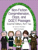 Non-Fiction Comprehension, Cloze, and DAZE Passages (Scien