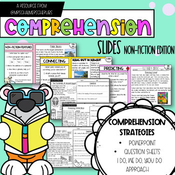 Preview of Non-Fiction | Comprehension Strategy PowerPoint Slides & Reading Passages  |