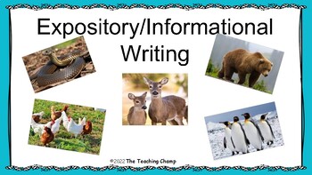 Preview of Non-Fiction Expository Writing Powerpoint Lesson Plans 21 Days