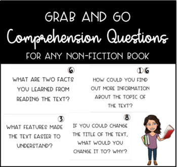 Preview of Non-Fiction Grab and Go Comprehension Questions