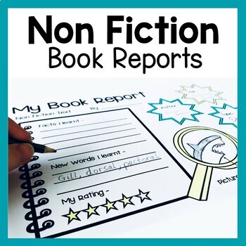 Preview of Non Fiction Book Report Worksheets and Informational Text Graphic Organizers