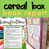 Non-Fiction Informational Cereal Box Book Report- 6 Templa