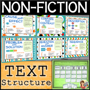 Non-Fiction Text Structure (Sort, Posters, Organizers) by SunnyDaze