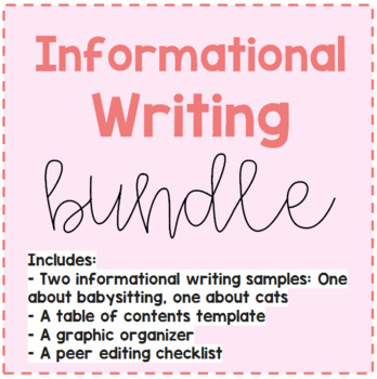 Preview of Non-Fiction/Informational Writing Bundle *Editable*