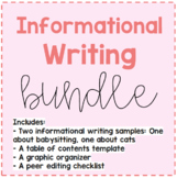 Non-Fiction/Informational Writing Bundle *Editable*