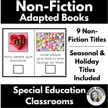 Preview of Non-Fiction Interactive Adapted Books for Special Education, Autism