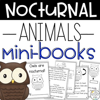 Preview of Nocturnal Animals Science Mini Books