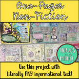 Non-Fiction One-Pager Assignment - Informational Reading a