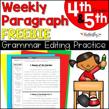 Preview of Spiraled Editing & Proofreading Worksheets | Grammar Editing Worksheets FREEBIE