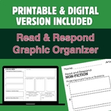 Non Fiction Read and Respond Graphic Organizer
